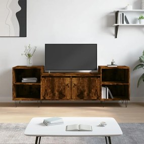 Comoda TV, stejar fumuriu, 160x35x55 cm, lemn prelucrat