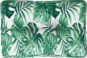 vidaXL Pernă de paleți, model frunze, 50x40x12 cm, textil