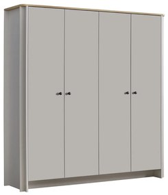 Dulap copii 4 usi Sirius ,   mobilier modern pentru camera copiilor, 180x57x200 cm