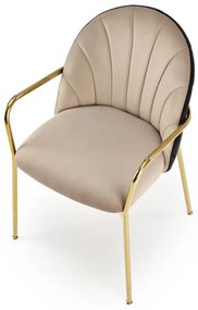 Scaun K500 velvet bej - negru