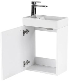 Mobilier de baie fantastic Melanie cu oglindă, alb