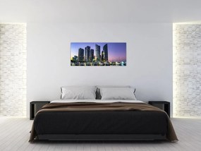 Tablou cu iahturi și zârie-norii (120x50 cm)