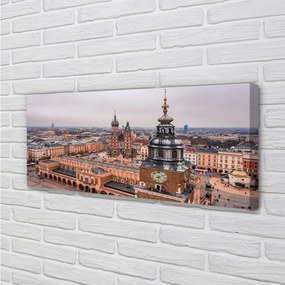 Tablouri canvas Cracovia Panorama bisericilor de iarnă