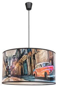 Lustră pe cablu CUBA Duolla RED 1xE27/15W/230V d. 35 cm