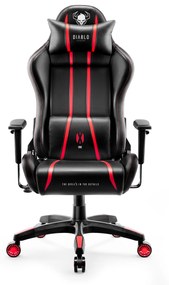 Scaun gaming Diablo X-One 2.0 Normal Size: negru-roșu