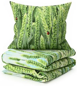 Lenjerie de microfibra POSANA verde Dimensiune lenjerie de pat: 2 buc 70 x 80 cm | 160 x 200 cm