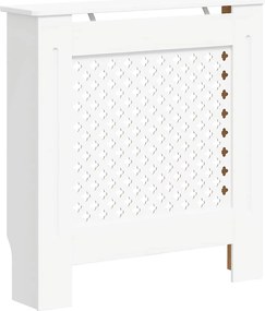 vidaXL Mască pentru calorifer, alb, 78 cm, MDF