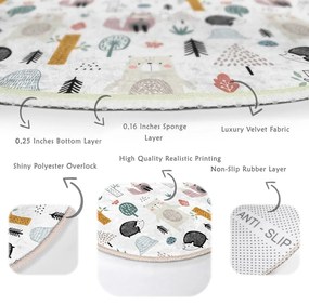 Covor pentru copii alb ø 80 cm Comfort – Mila Home