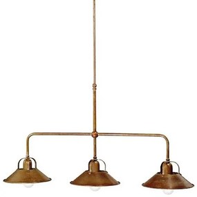 Lustra, Pendul rustic fabricat manual 3 brate La Cascina 204.10.OO