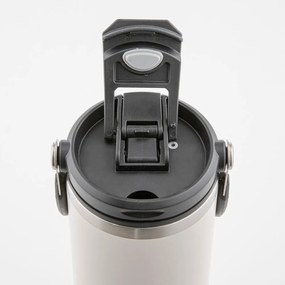 Sticlă neagră de călătorie din oțel inoxidabil 1 l Eco – Ladelle