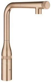 Baterie bucatarie cu dus extractibil Grohe Essence SmartControl cupru periat Brushed Warm Sunset