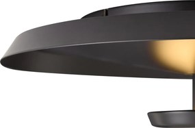 Plafonieră modernă negru mat, incl. LED, cu dimmer în 3 trepte - Sombra