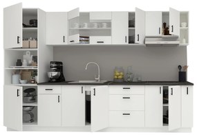 Set Bucatarie Karo V29, Alb, Blat Thermo 28 mm, L 320 cm