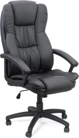 Scaun de birou EXECUTIVE, reglabil pe inaltime, piele ecologica, Negru
