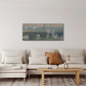 Tablou - Claude Monet, Waterloo Bridge, Gray Day, reproducere (120x50 cm)