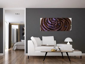 Tablou - Cupcake din ciocolată (120x50 cm)