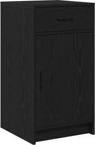 vidaXL Bufet cu sertar Stejar Negru 40 x 40.5 x 75 cm Lemn compozit