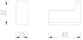 Suport de perete pentru prosoape OMNIRES NL80110BL NELSON negru mat