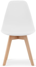 Set de masa 1 + 4, masa alba ADRIA 120x80 cm + scaun alb KITO