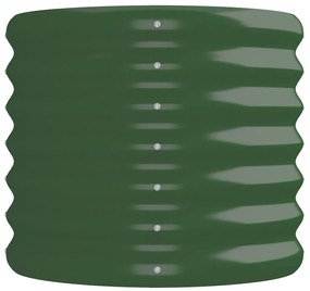 Jardiniera gradina verde 224x40x36 cm otel vopsit electrostatic 1, Verde, 224 x 40 x 36 cm