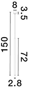 Lustra, Pendul LED design tubular DANDIA