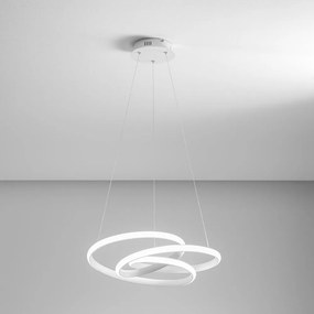 Lustra LED design modern Diva 65cm, auriu, alb sau titan