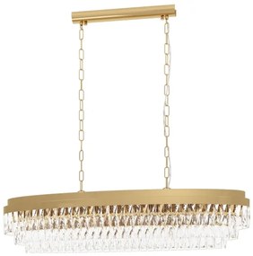 Lustră pe lanț VALPARAISO 13xE14/40W/230V aurie Eglo 39463