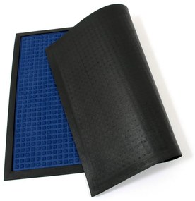 Covoraș pentru curățare textil LittleSquares 60 x 90 x 0,8 cm, albastru