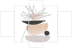 Tablou - Linie de artă flori N⁰1 (150x105 cm)