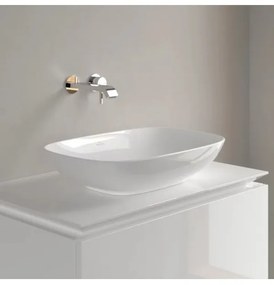 Lavoar pe blat, Villeroy&amp;Boch Loop&amp;Friends, material TitanCeram, 56x38cm, Alb Alpin, 4A490001