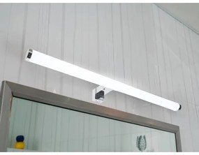 Iluminare LED pentru oglindă de baie, 12 W, 230 V, 59,5 cm, IP44, crom lucios