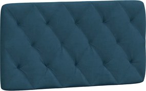 vidaXL Pernă tăblie de pat, albastru, 100 cm, catifea