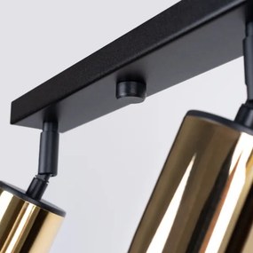 Spot Sollux SL.1387 WINX 4xGU10/10W/230V negru/auriu