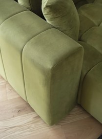 Coltar extensibil stanga 6 locuri ELTAP, LT-33LO, Bonito, 350x175x92 cm, lemn/poliester, verde olive