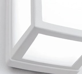 Aplica perete LED de exterior moderna IP54 Bob alba