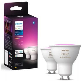 SET 2x bec LED RGBW dimabil Philips Hue WACA GU10/4,2W/230V 2000-6500K