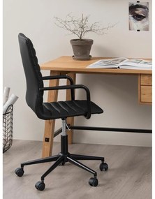 Scaun de birou pe roți Actona Wislow, negru