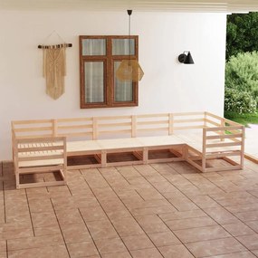 3076249 vidaXL Set mobilier de grădină, 7 piese, lemn masiv de pin