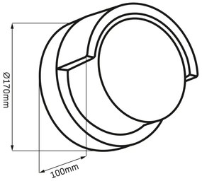 Aplică LED de exterior ESSEN LED/10W/230V IP44 negru