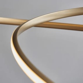 Endon 97639 - Lustră LED reglabilă suspendată pe cablu TWIRL LED/88W/230V 3000K, aurie