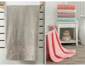 Set 6 Prosoape de Baie din Bumbac Colorate, 70x140 cm, Model Floral, PCF-01