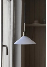 Lustră albă/alămie cu abajur din sticlă ø 25 cm Vela – Markslöjd