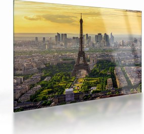 Tablou pe sticlă - Panorama Parisului (70x50 cm)