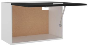 Dulap suspendat, negru, 60 x 31 x 40 cm, PAL Negru, handing cabinet with flip-up door, 1