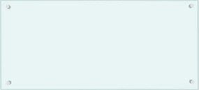 vidaXL Panou antistropi de bucătărie, alb, 90x40 cm, sticlă securizată