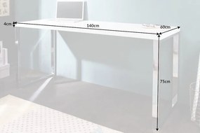 Birou elegant White Desk 140cm alb