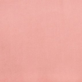 Cadru de pat cu tablie, roz, 140x200 cm, catifea Roz, 140 x 200 cm
