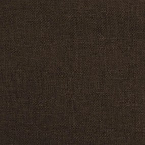 Scaune de bucatarie pivotante, 4 buc., maro inchis, material textil 4, Maro inchis