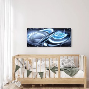 Tabloul cu abstracție albastră (120x50 cm)