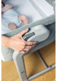 Pătuț pentru bebeluși Chicco 2v1 NEXT2ME MAGIC EVO gri închis